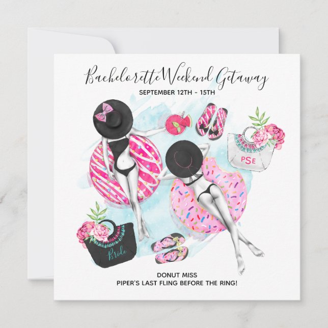 Invitation de week-end de plage pour une future ma (Devant)