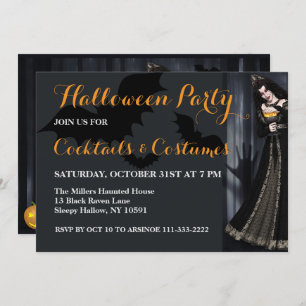 Invitation de Witch Halloween