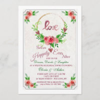 Invitation de Wreath Love