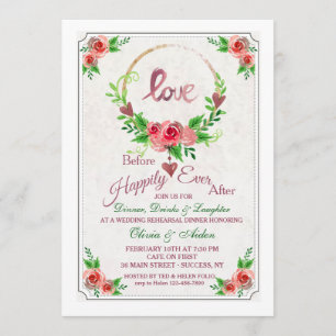 Invitation de Wreath Love