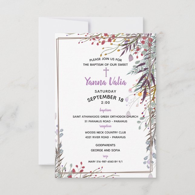 Invitation de Yanna (Devant)