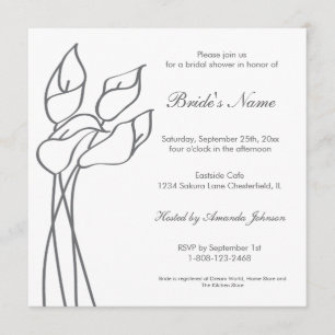Invitation de zantedeschia