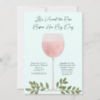 Déboucher le vin rosé Aquarelle Bachelorette Party