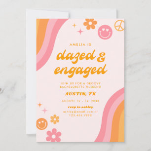 Invitation Déboussolés & Fiancés Circuit Rose & Orange de 4 J
