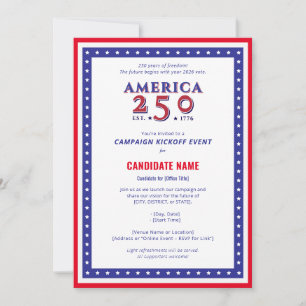 Invitation Début de la campagne des candidats politiques Amer
