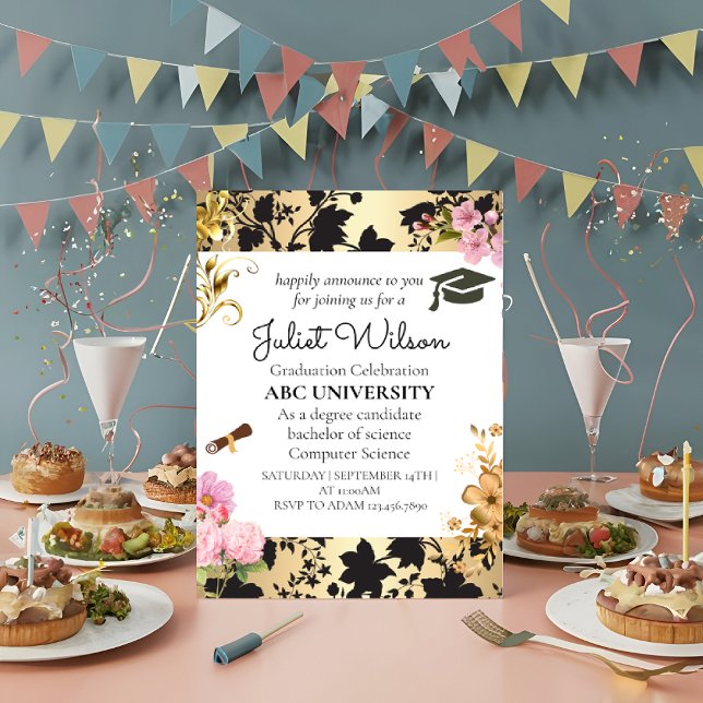 Invitation Début de l'obtention du diplôme de l'université d' (Créateur téléchargé)