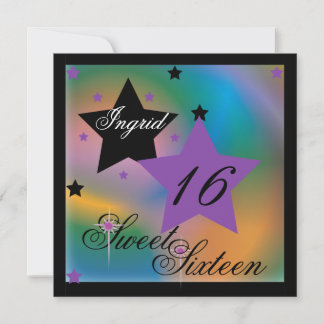 Invitation Debutant Star Sweet sixteen-Cust.