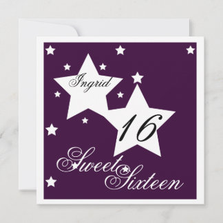 Invitation Debutant Star Sweet sixteen-Cust.