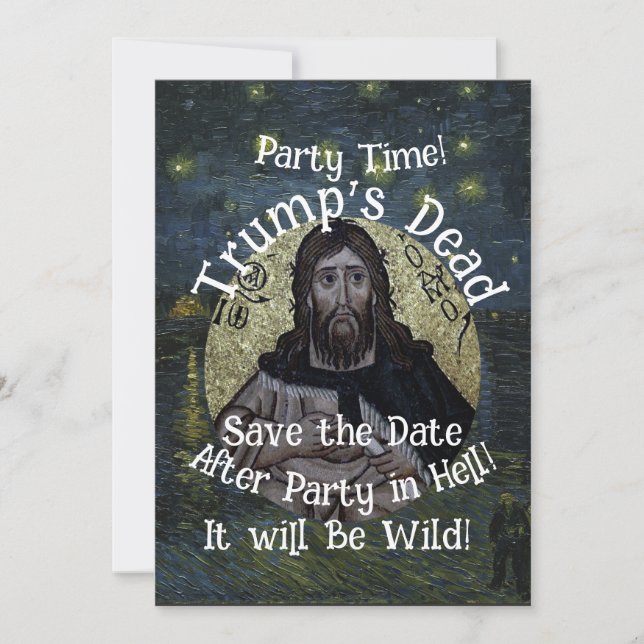 Invitation Deceased Trump Dead Obituary Funeral Program WH (Devant)