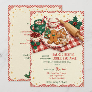 Invitation d'échange de biscuits Bakes & Besties