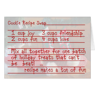 Invitation d'échange de recette