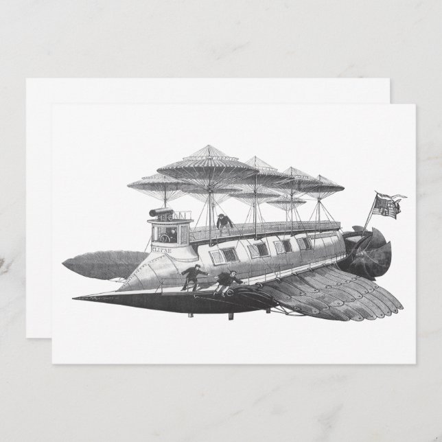 Invitation d'Eclipse, navire de science-fiction vi (Devant / Derrière)