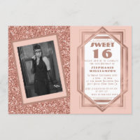 Déco Art Doux 16 Rose Or Paillettes Gatsby Photo
