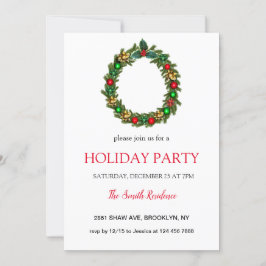 Invitation Décor de Noël, Noël