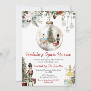 Invitation Décoration de Noël Casse-Noisette Maison Ouverte F
