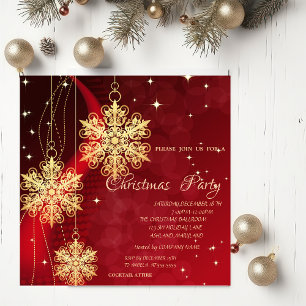 Invitation Décorations de Noël, Fête de Noël d'entreprise Rou