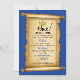 Invitation Décret royal prince anniversaire