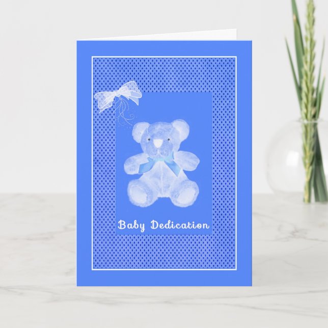 Invitation Dédication Ceremony, Baby Boy, Invite (Devant)