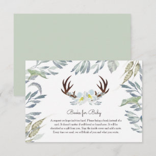 Invitation Deer Antler Livres Pour Baby Card