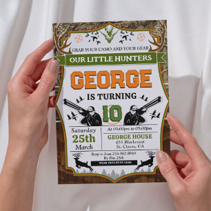 Invitation Deer Hunter fête d'anniversaire