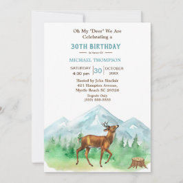 Invitation Deer Hunter N'Importe Quel Âge Anniversaire Invita