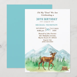 Invitation Deer Hunter N'Importe Quel Âge Anniversaire Invita