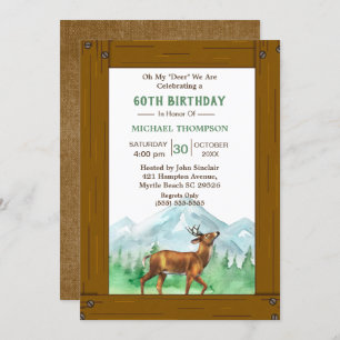 Invitation Deer Hunter N'Importe Quel Âge Anniversaire Invita