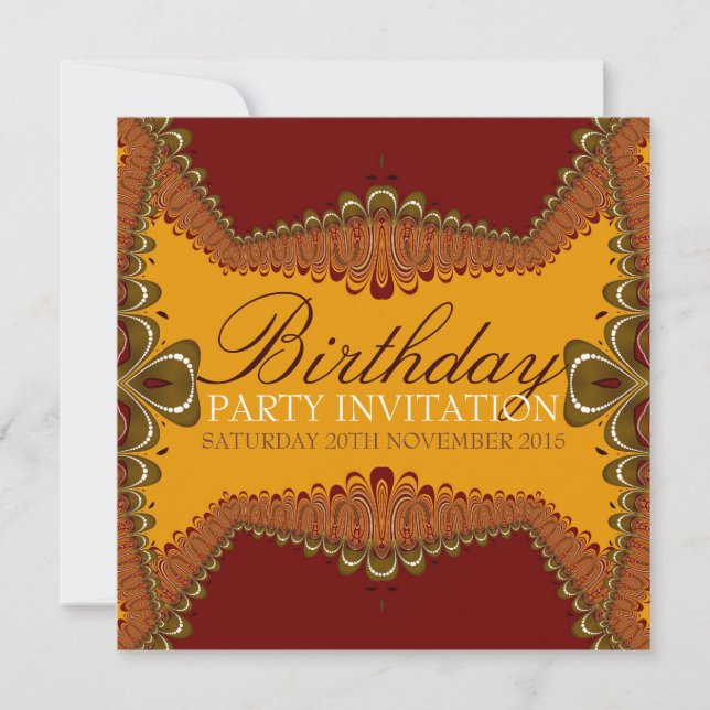 Invitation Déesse Terre fête d'anniversaire (Devant)