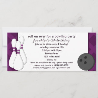 Invitation Défilé d'aubergines sur la partie d'anniversaire d