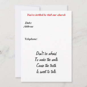 Invitation d'église