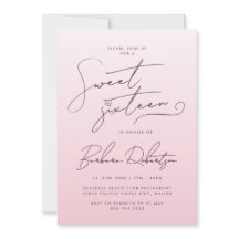 Dégradé Rose Poudré Élégant Écriture pour un Sweet