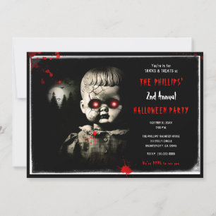 Invitation Déguisement d'Halloween pour une soirée costumée d