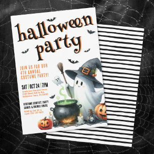 Invitation Déguisement Enfants Fête d'Halloween