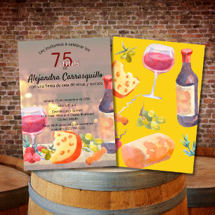 Invitation Dégustation de vins et fromages espagnols pour mes