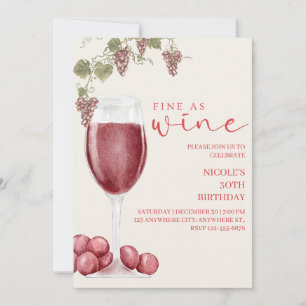 Invitation Dégustation de vins raffinée Anniversaire Invitati