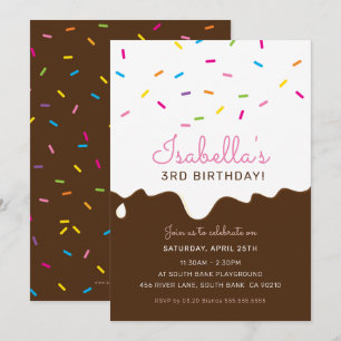 Invitation Dégustations de glaçage ANNIVERSAIRE DE ENFANT PAR