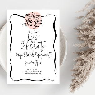 Invitation Déguster le Doodle Engagement Party