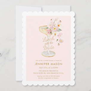 Invitation Déjeuner avec la Fête des mariées Jardin des Marié