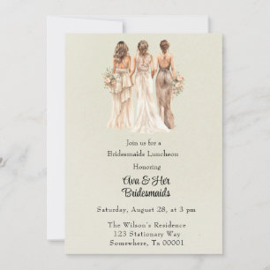 Invitation Déjeuner d'affaires de Bridesmaids vert clair