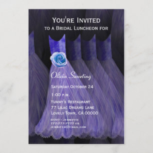 Invitation Déjeuner d'affaires ou brunch Robes violettes V01