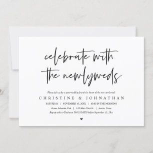 Invitation Déjeuner de brunch avec les jeunes mariés, invitat