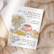 Déjeuner de fête des mères avec des fleurs