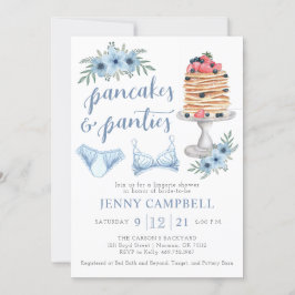 Invitation Déjeuner de Pancakes & Sous-vêtements pour Enterre