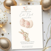 Déjeuner de Pâques de lapin bébé rose clair mignon