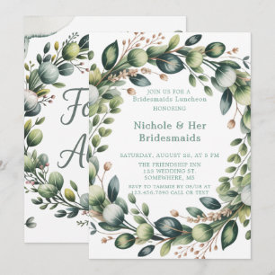 Invitation Déjeuner d'Eucalyptus Eucalyptus Green & Sage Mint