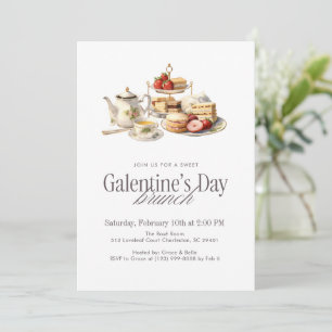 Invitation Déjeuner du jour de Galentine