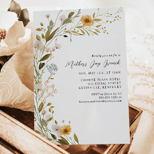 Invitation Déjeuner du jour de la fête des mères avec de magn