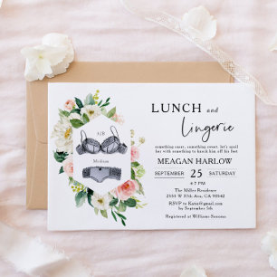 Invitation Déjeuner et brunch nuptial de lingerie