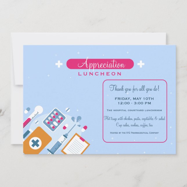 Invitation Déjeuner Médicale (Devant)