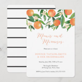Invitation Déjeuner nuptial de Manis Mimosas Tangerine Charco